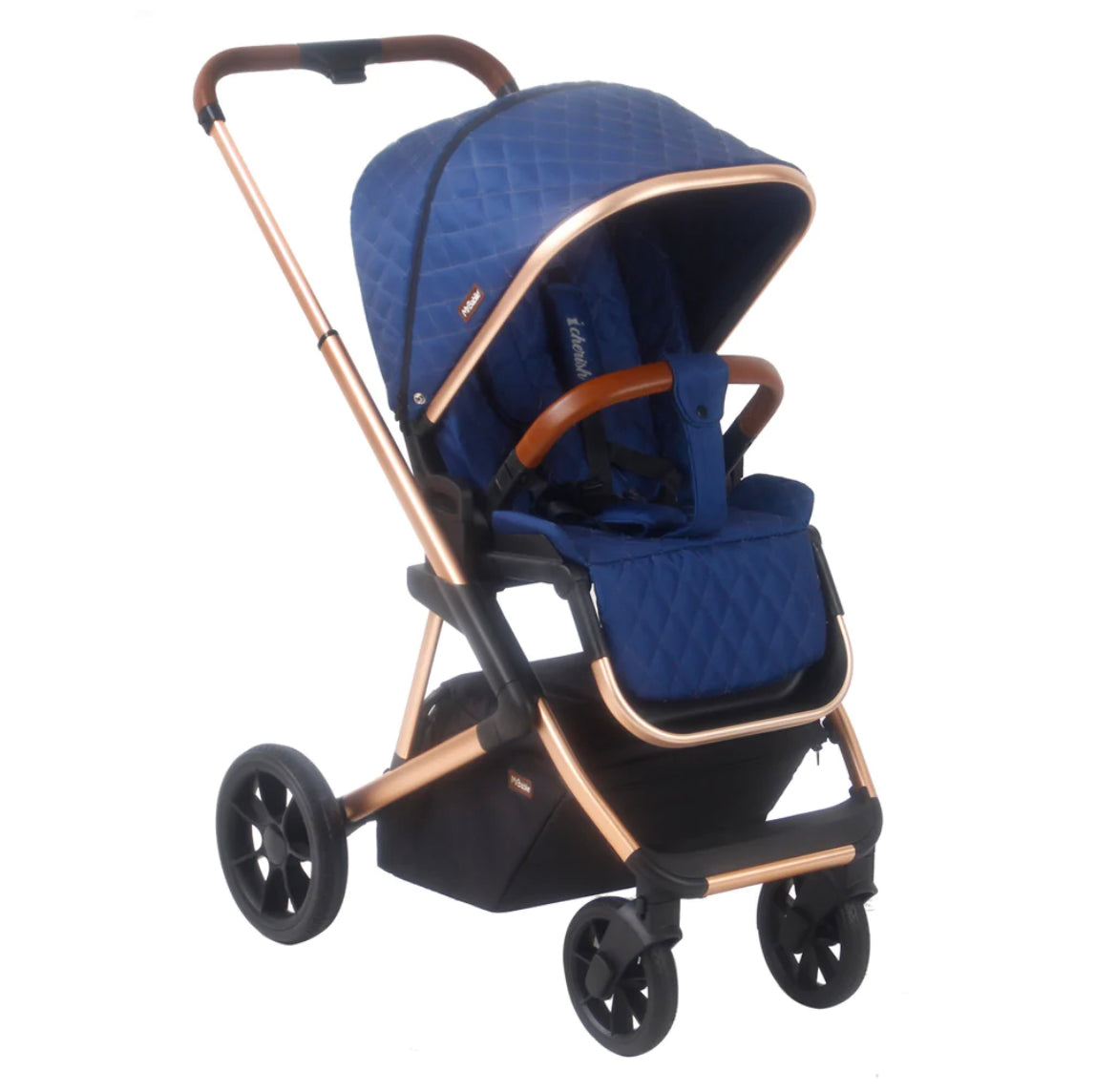 MB500i 3-in-1 Travel System with i-Size Car Seat - Dani Dyer Opal Blue