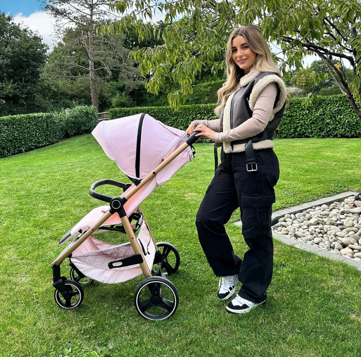 MB160 Pushchair - Dani Dyer Pink Plaid