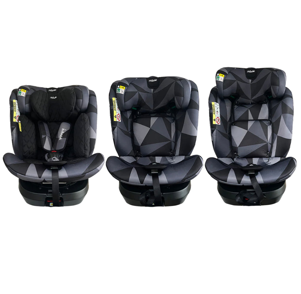 Dani Dyer iSize Black Geo Spin Car Seat (40-150cm)