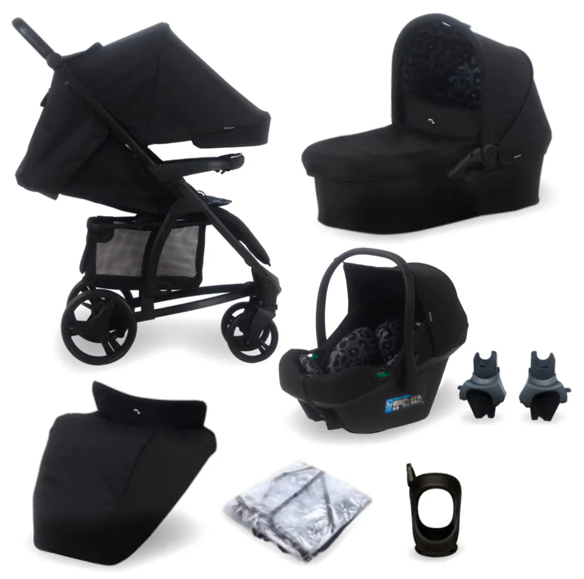 MB200i Dani Dyer Black Leopard iSize Travel System