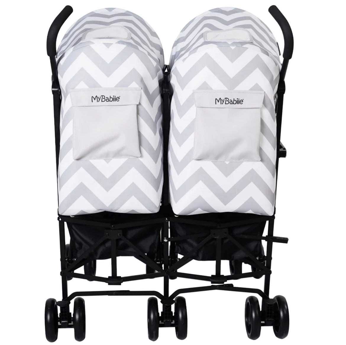 MB11 Billie Faiers Grey Chevron Double Stroller