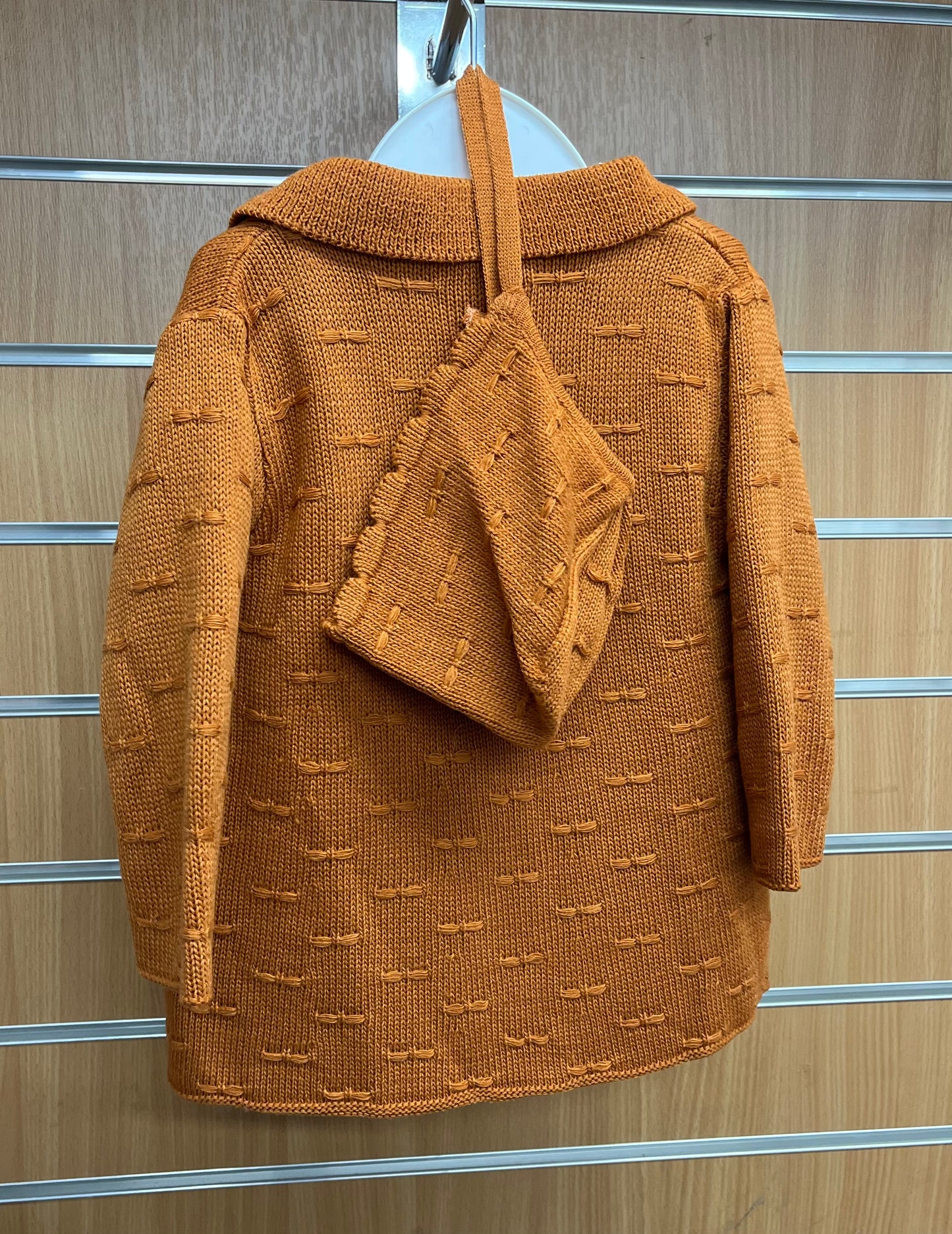 Copper Knit Jacket, Bonnet and Dress