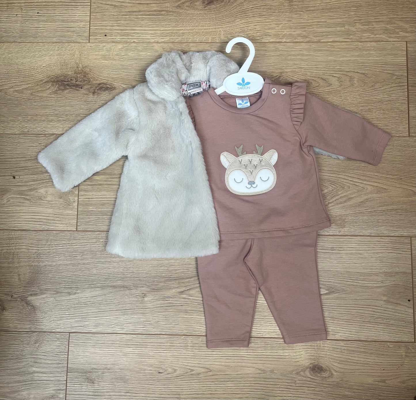 Dusky Pink Deer Top & Pants Set