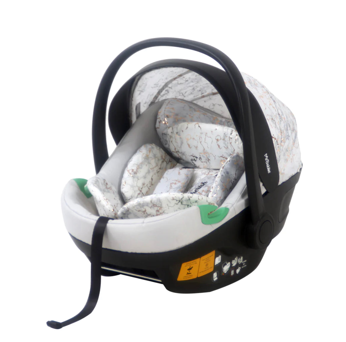 MB500i 3-in-1 Travel System with i-Size Car Seat - Dani Dyer Rose Gold Marble