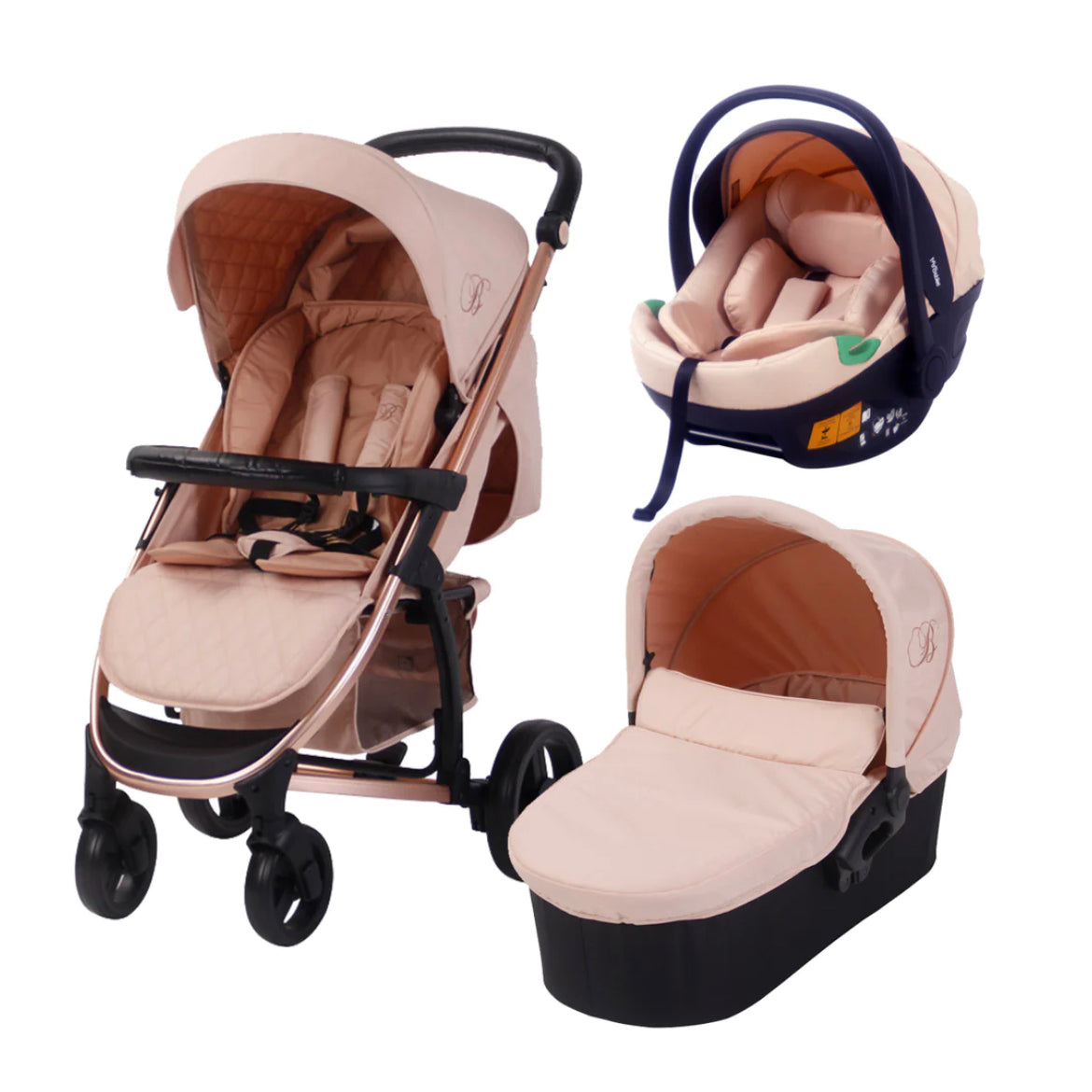 MB200i Billie Faiers Blush iSize Travel System