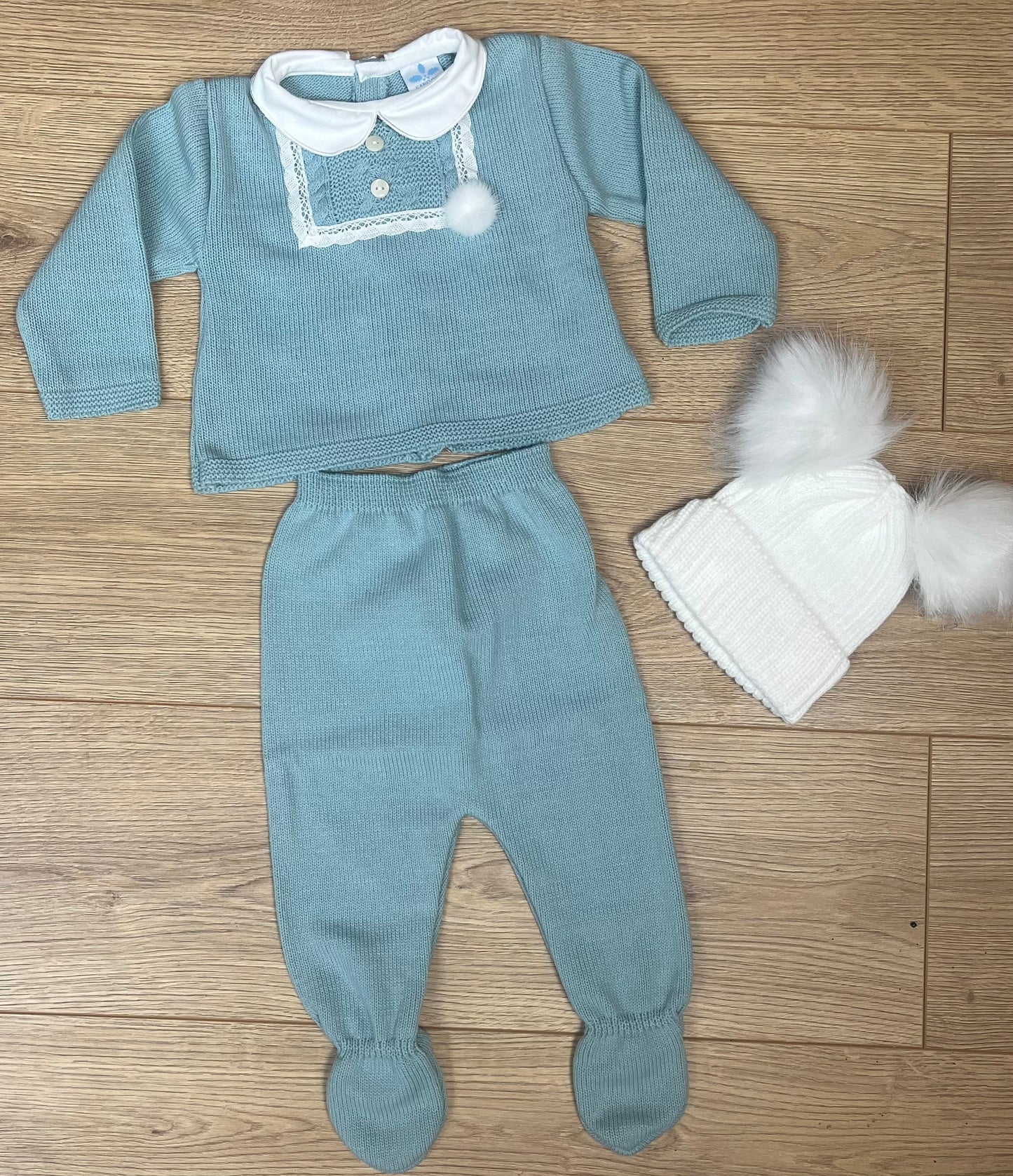 Teal Knitted Two Peice