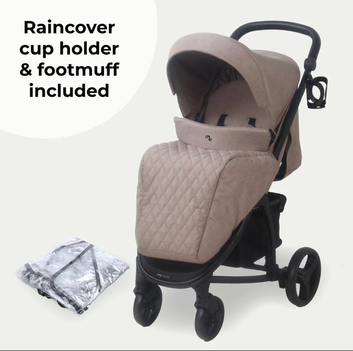 MB200i 3-in-1 Travel System with i-Size Car Seat - Mink
