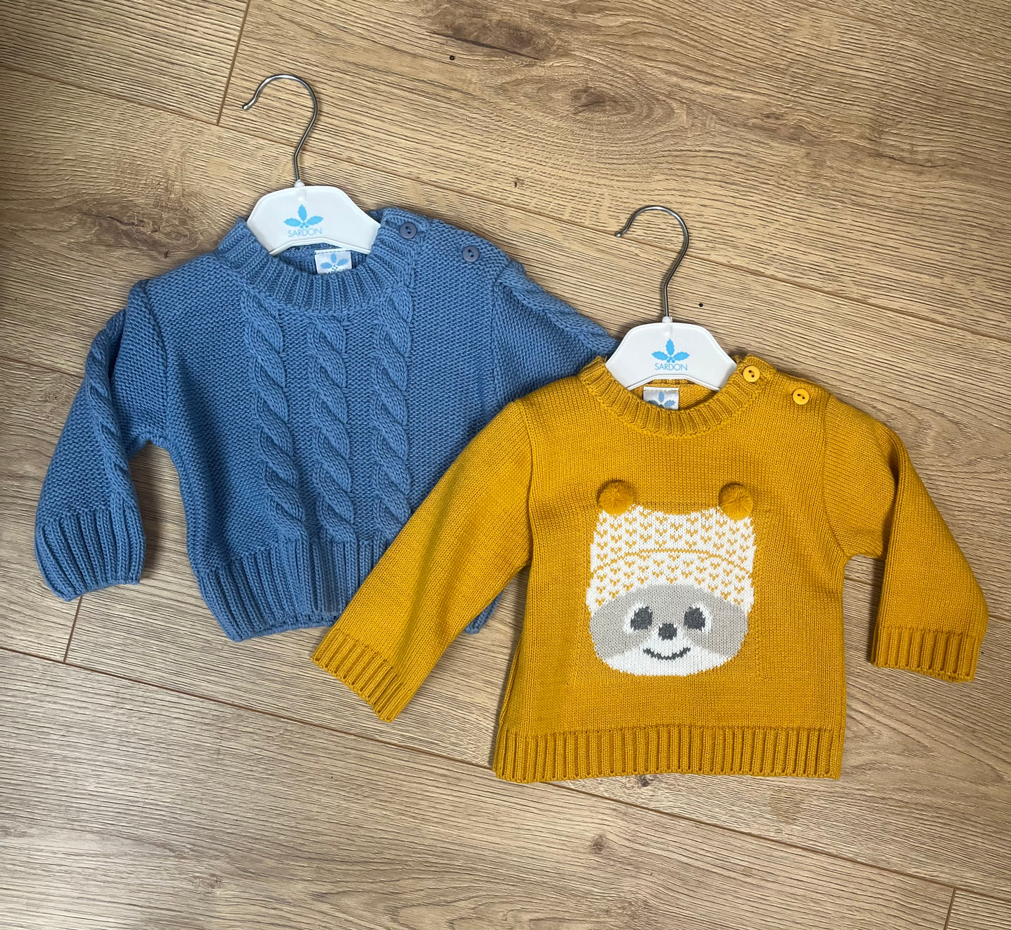 Steel Blue Knitted Sweatshirt