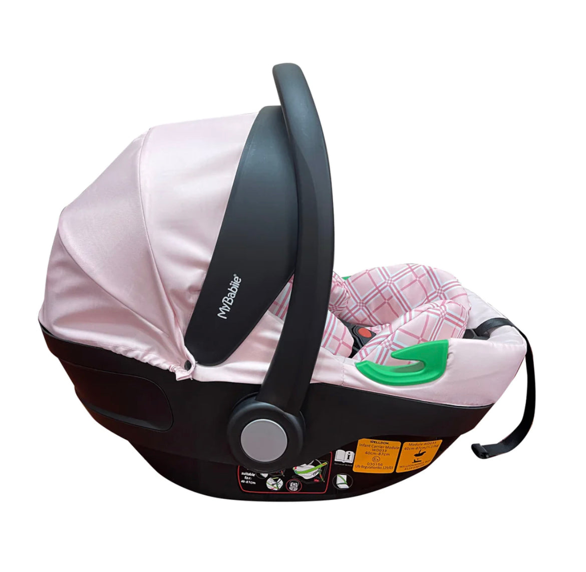 MB200i Dani Dyer Pink Plaid iSize Travel System
