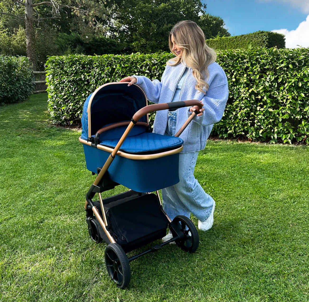 MB500i 3-in-1 Travel System with i-Size Car Seat - Dani Dyer Opal Blue
