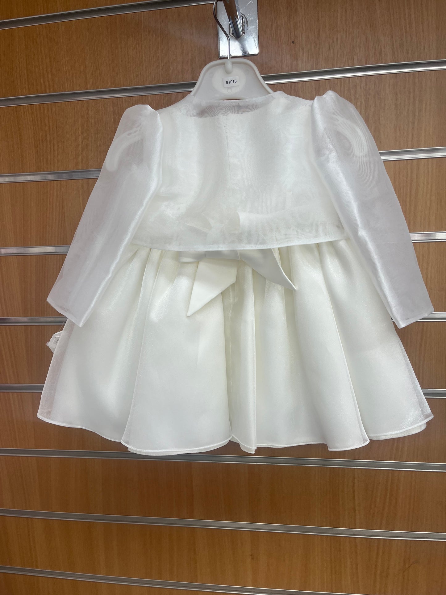 Ivory Dress with Chiffon Bolero