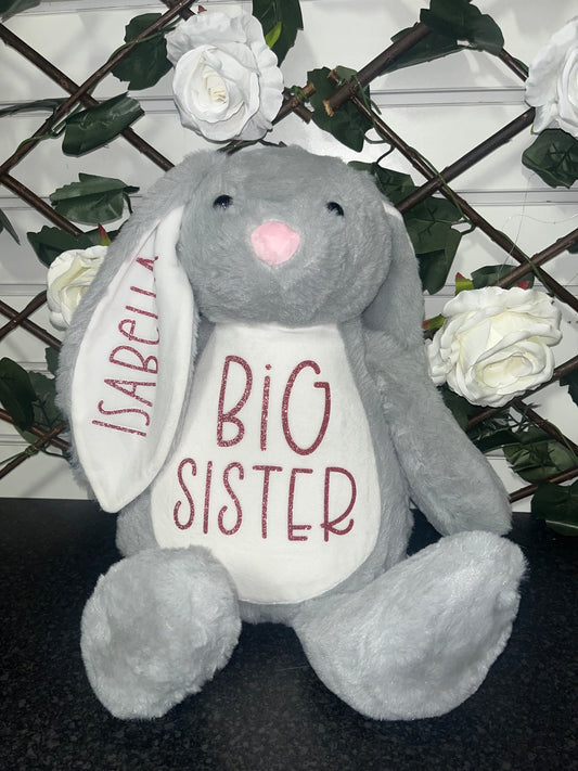 Large Grey Big Sister Bunny