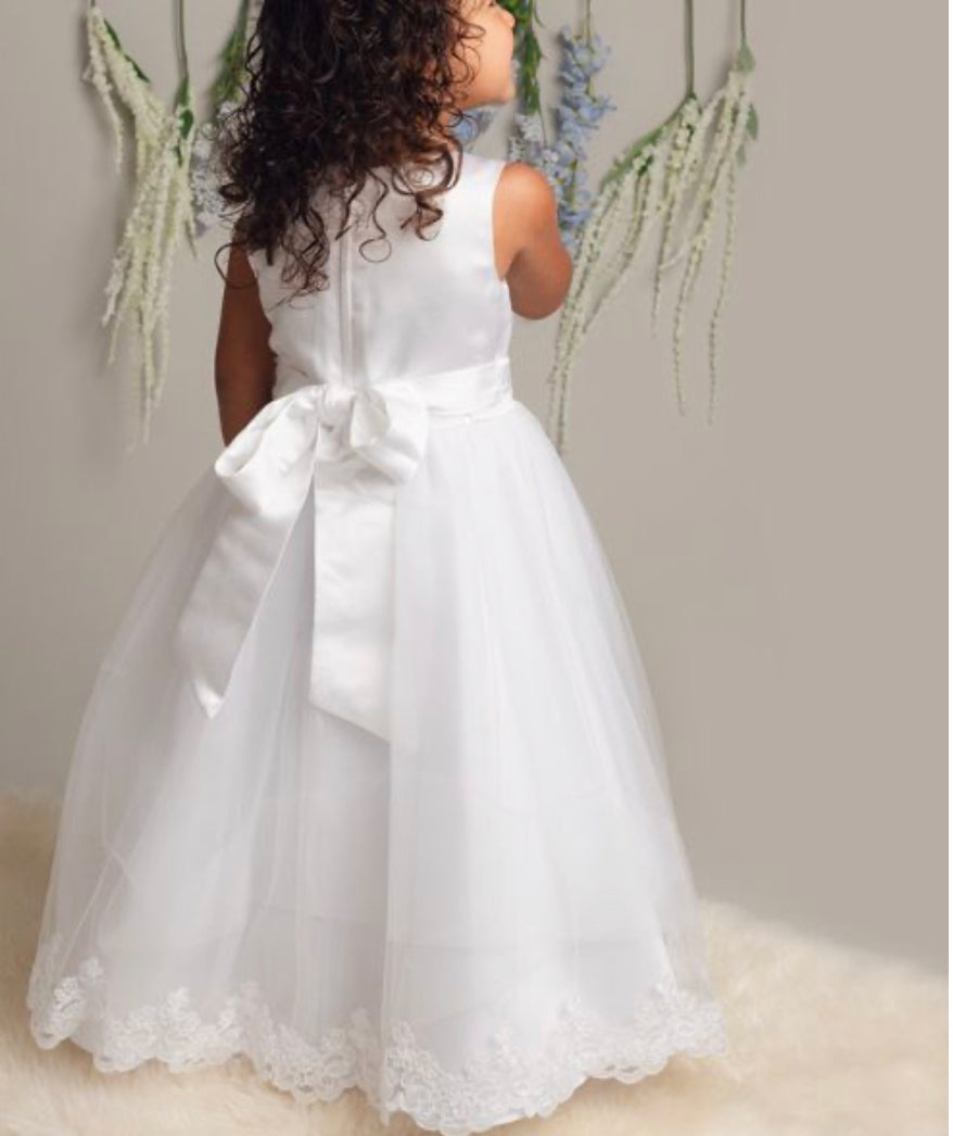 “Claire” Dress in White or Ivory