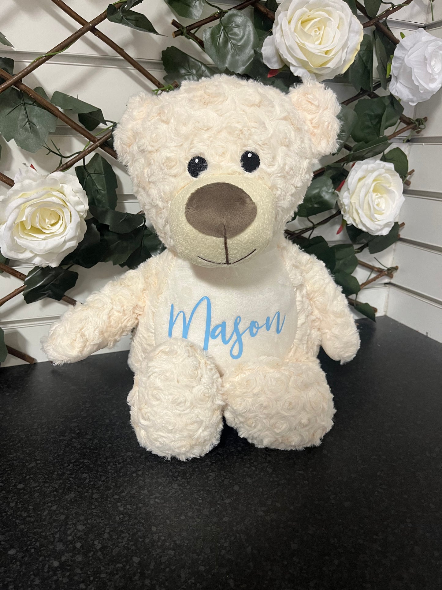 Large Personalised Cream Bear