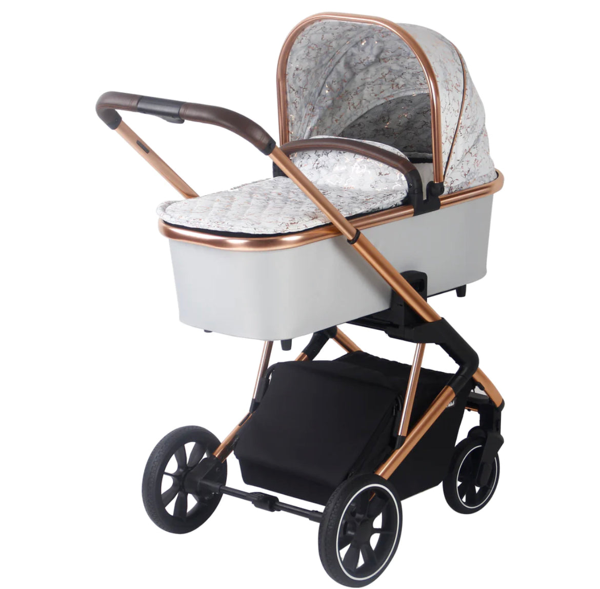 MB500i 3-in-1 Travel System with i-Size Car Seat - Dani Dyer Rose Gold Marble