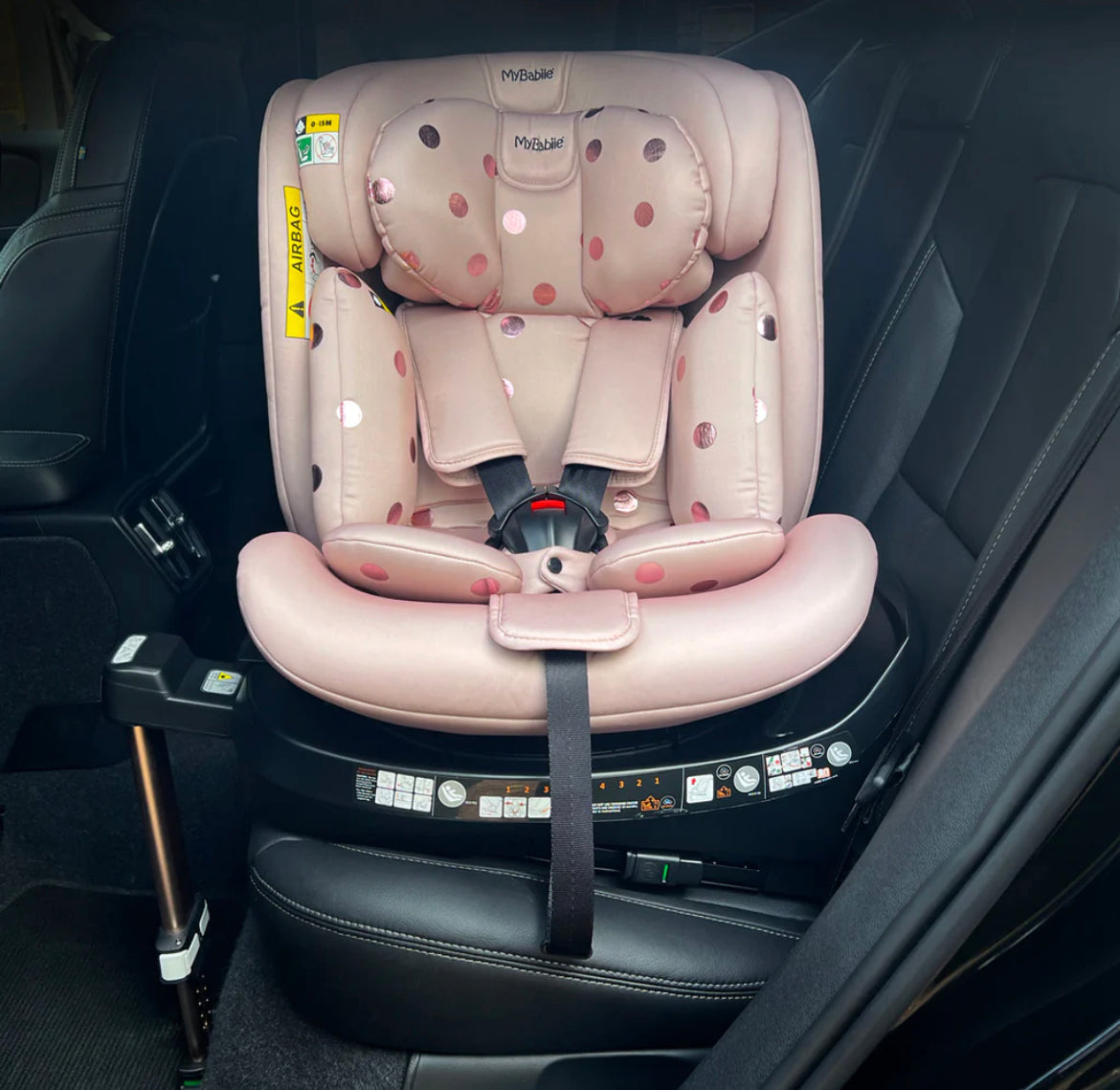 Samantha Faiers iSize Pink Polka Spin Car Seat (40-150cm)