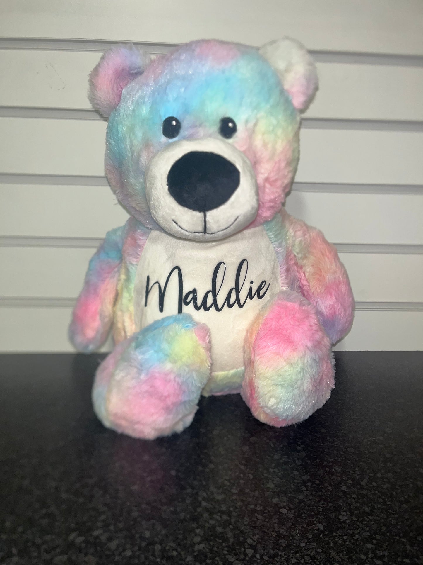Large Personalised Tie Dye Bear