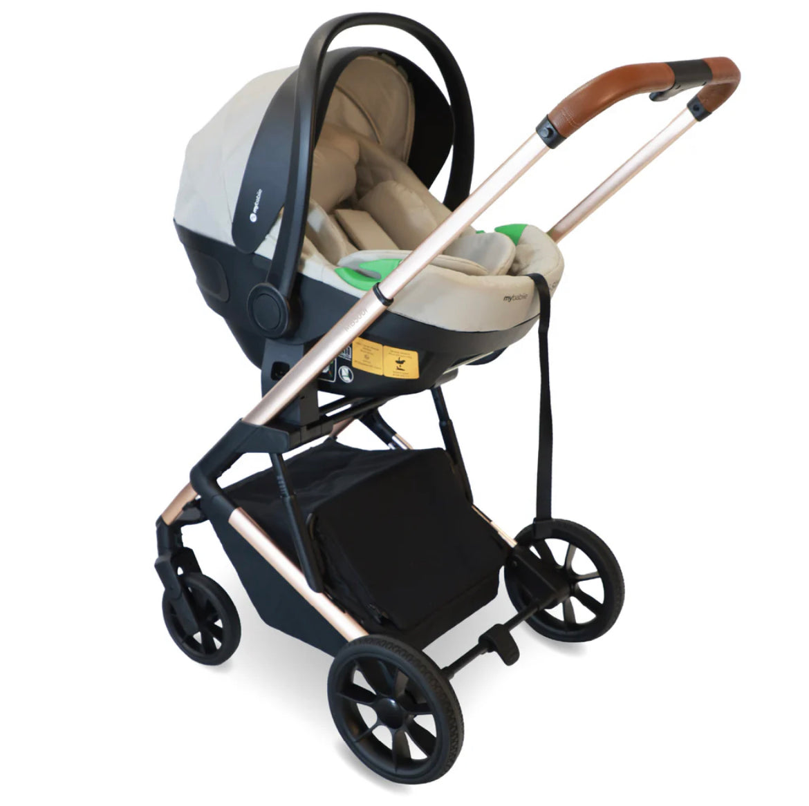 MB500i 3-in-1 Travel System with isize Car Seat - Stone