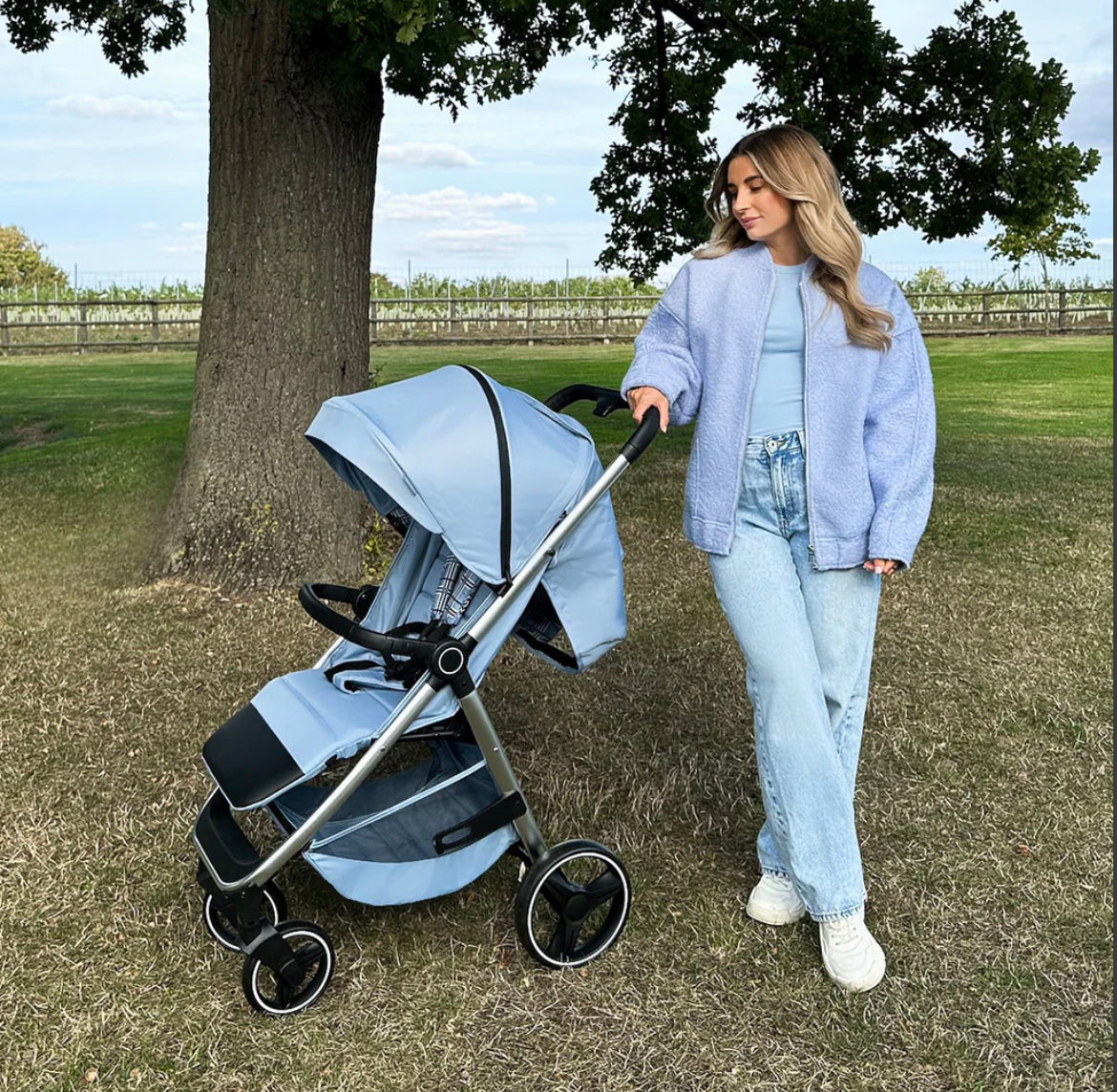 MB160 Pushchair - Dani Dyer Blue Plaid