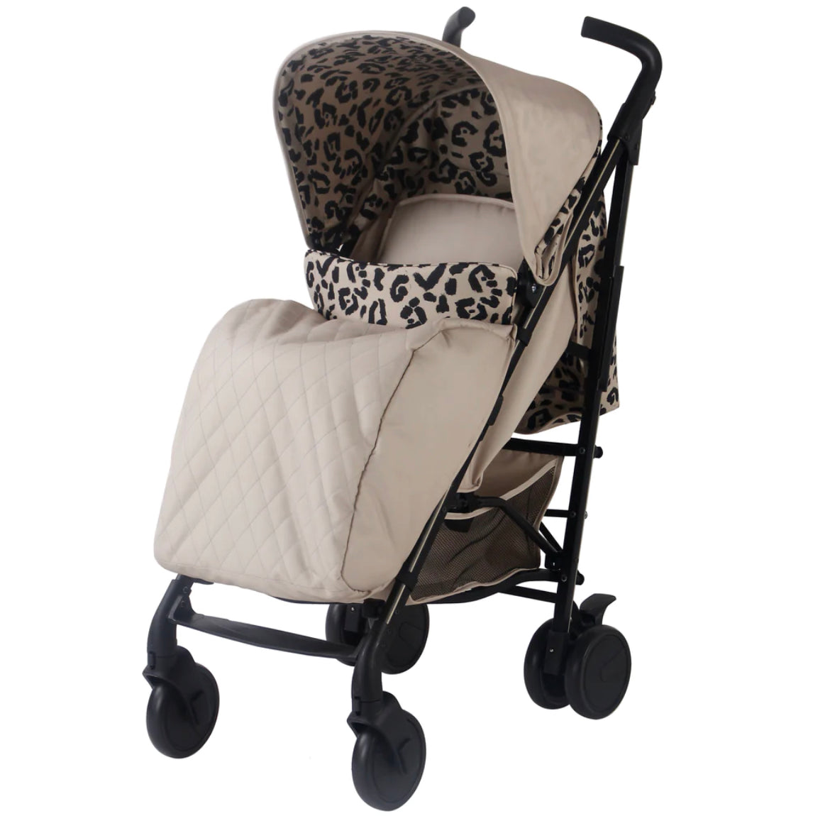 MB51 Dani Dyer Fawn Leopard Lightweight Stroller