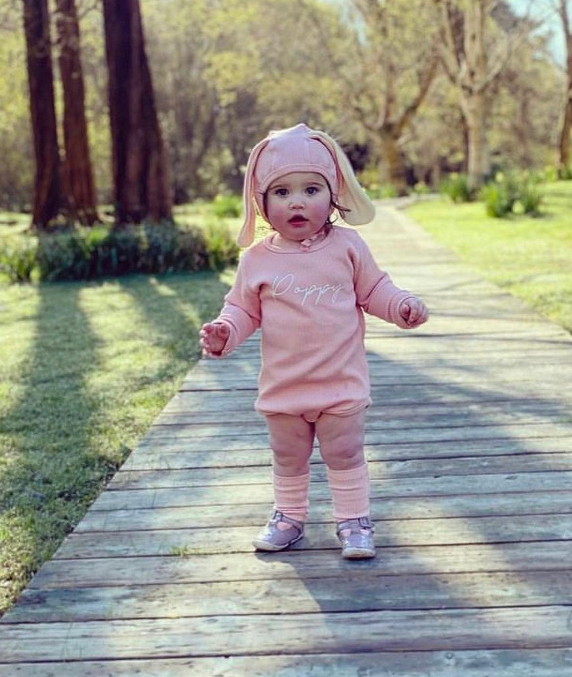 Pink Bunny Outfit Set