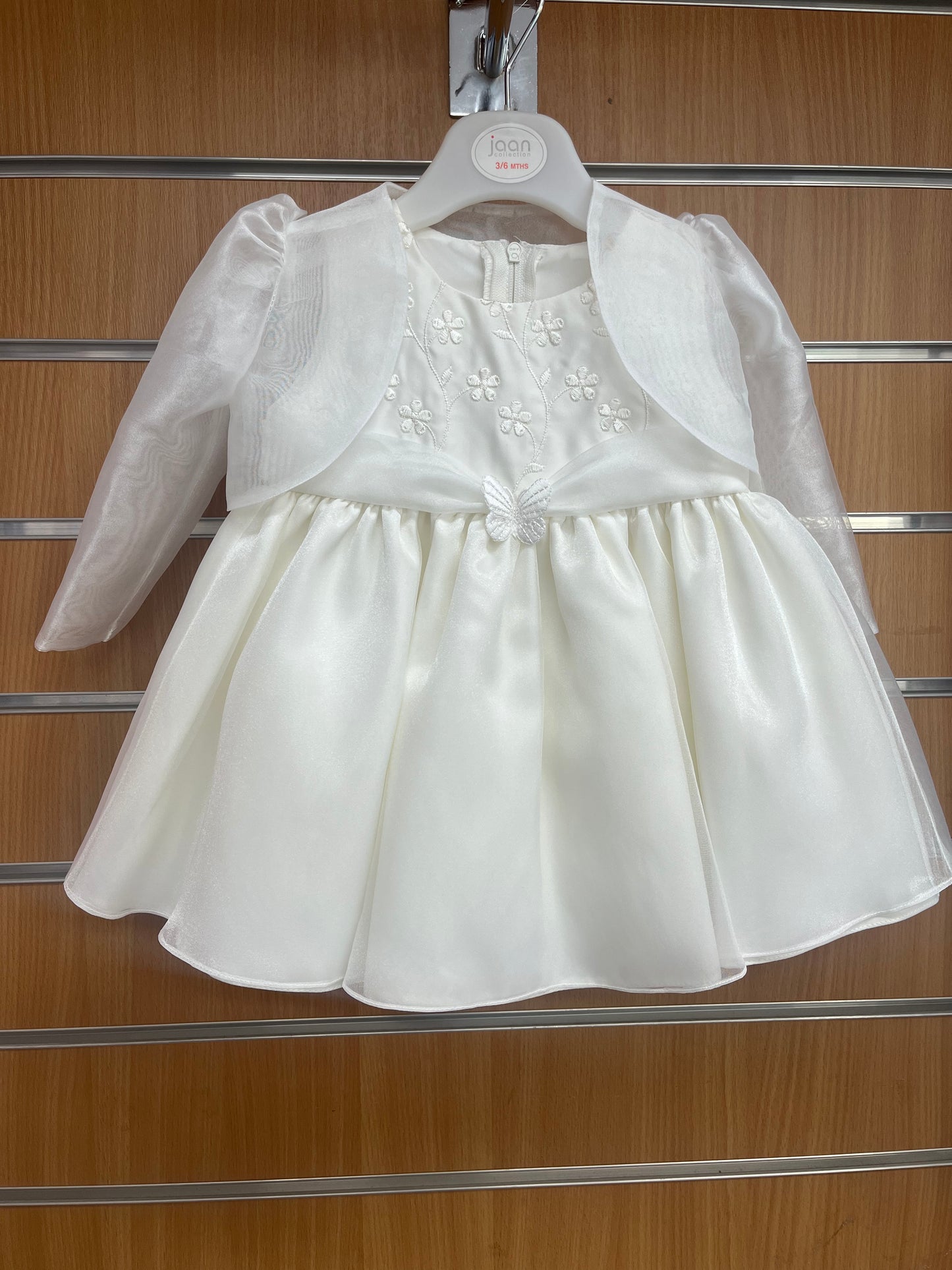 Ivory Dress with Chiffon Bolero
