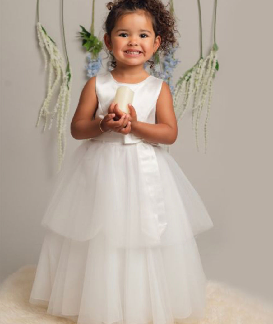 “K038” Dress in White or Ivory