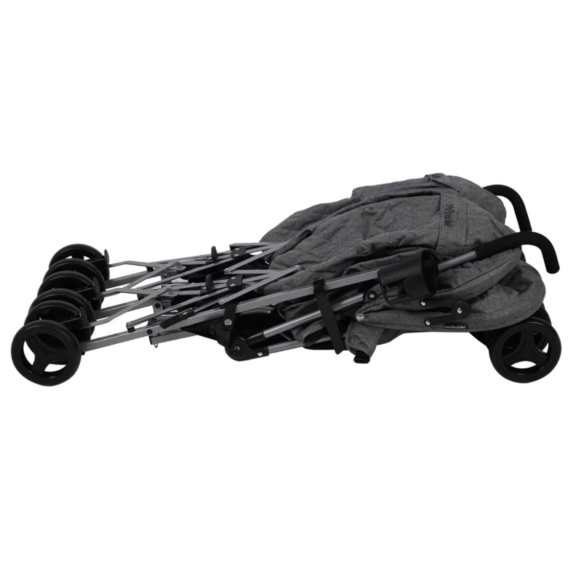MB11 Grey Melange Leopard Double Stroller