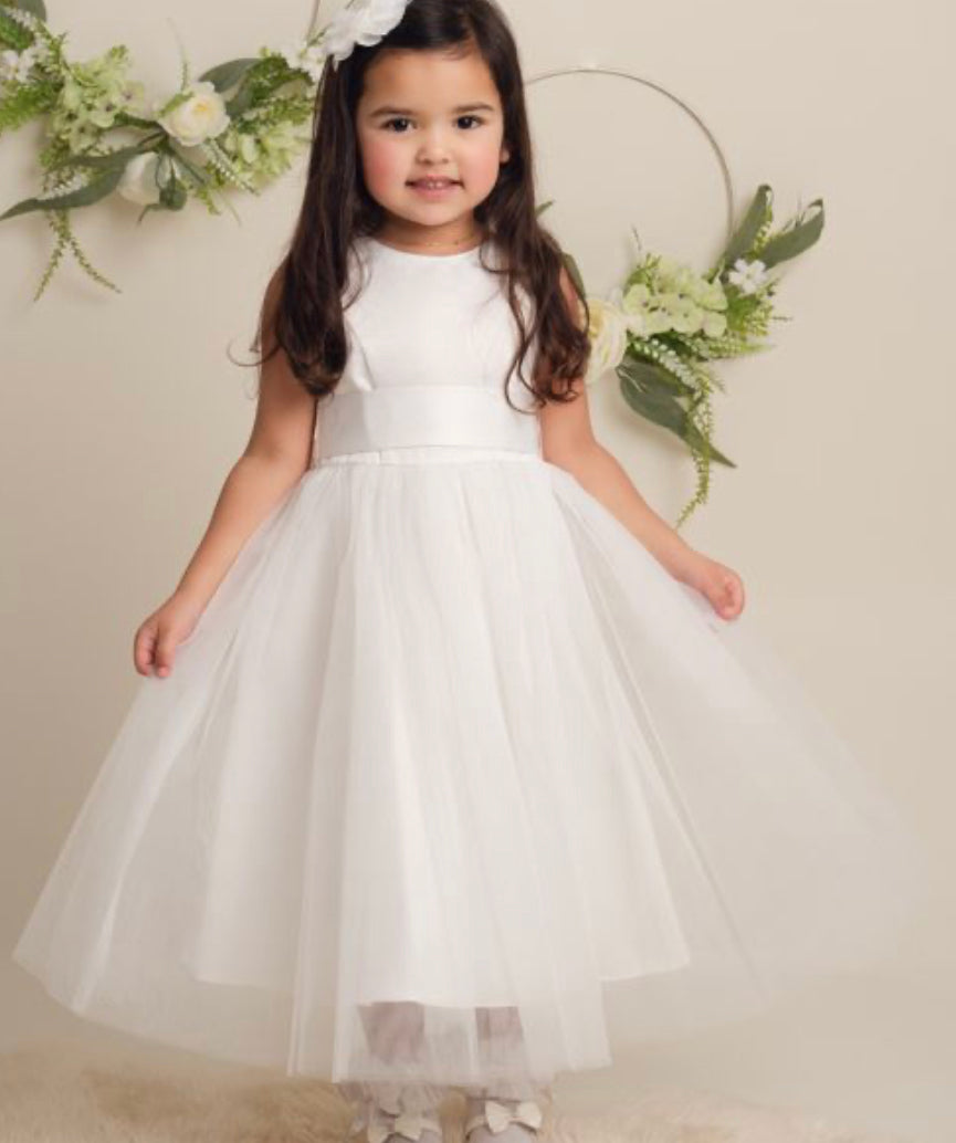“Hilary” Dress in Champagne or Ivory