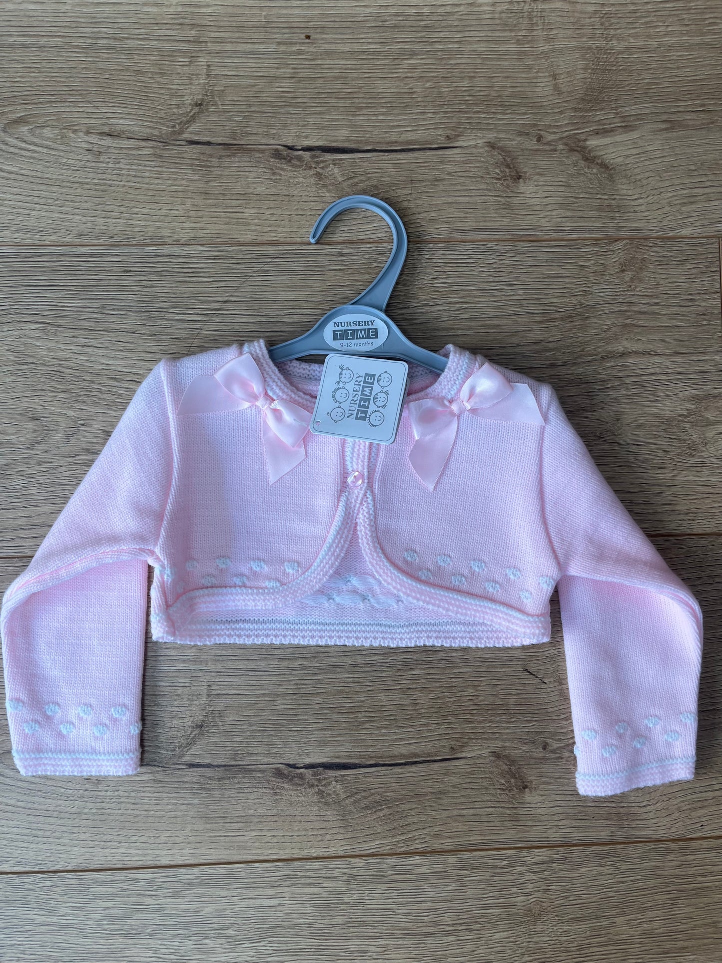 Baby Pink Bow Bolero Cardigan