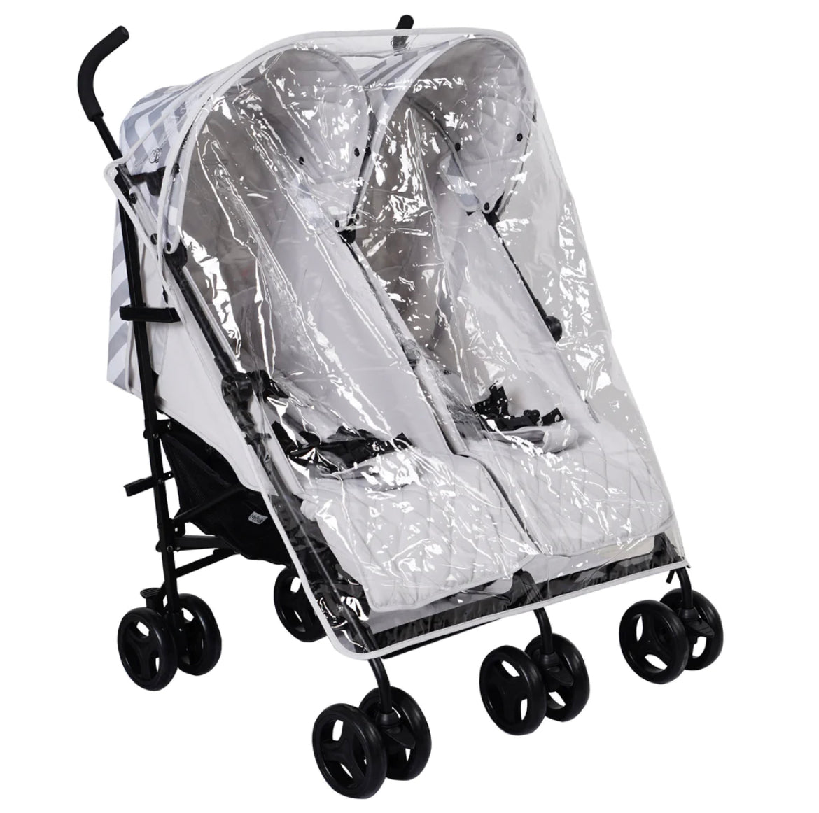 MB11 Billie Faiers Grey Chevron Double Stroller