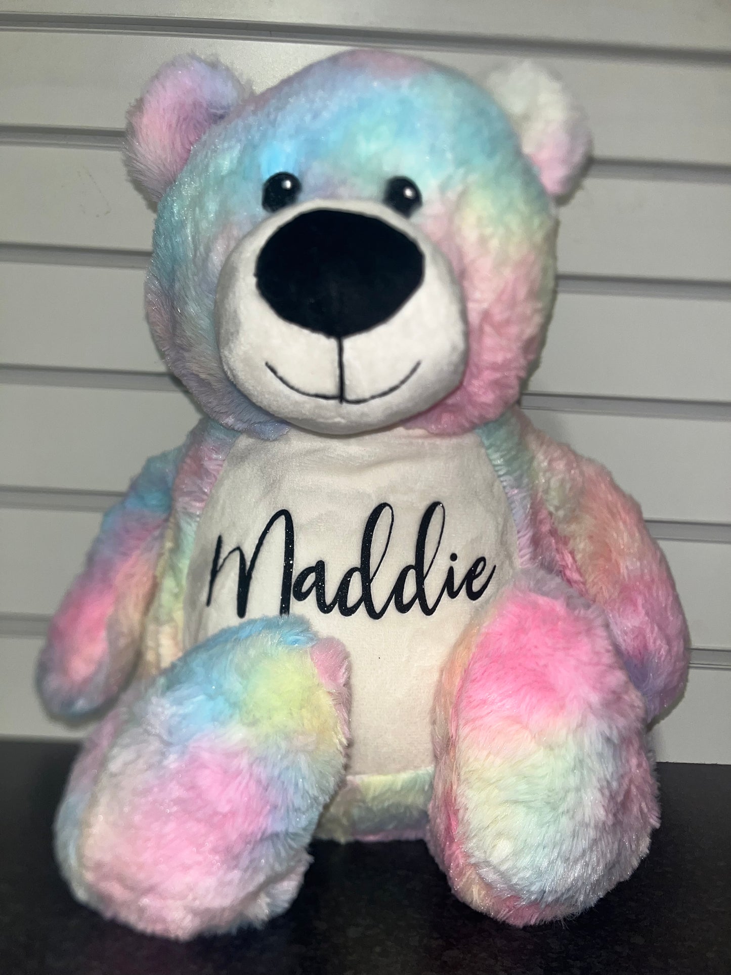 Large Personalised Tie Dye Bear