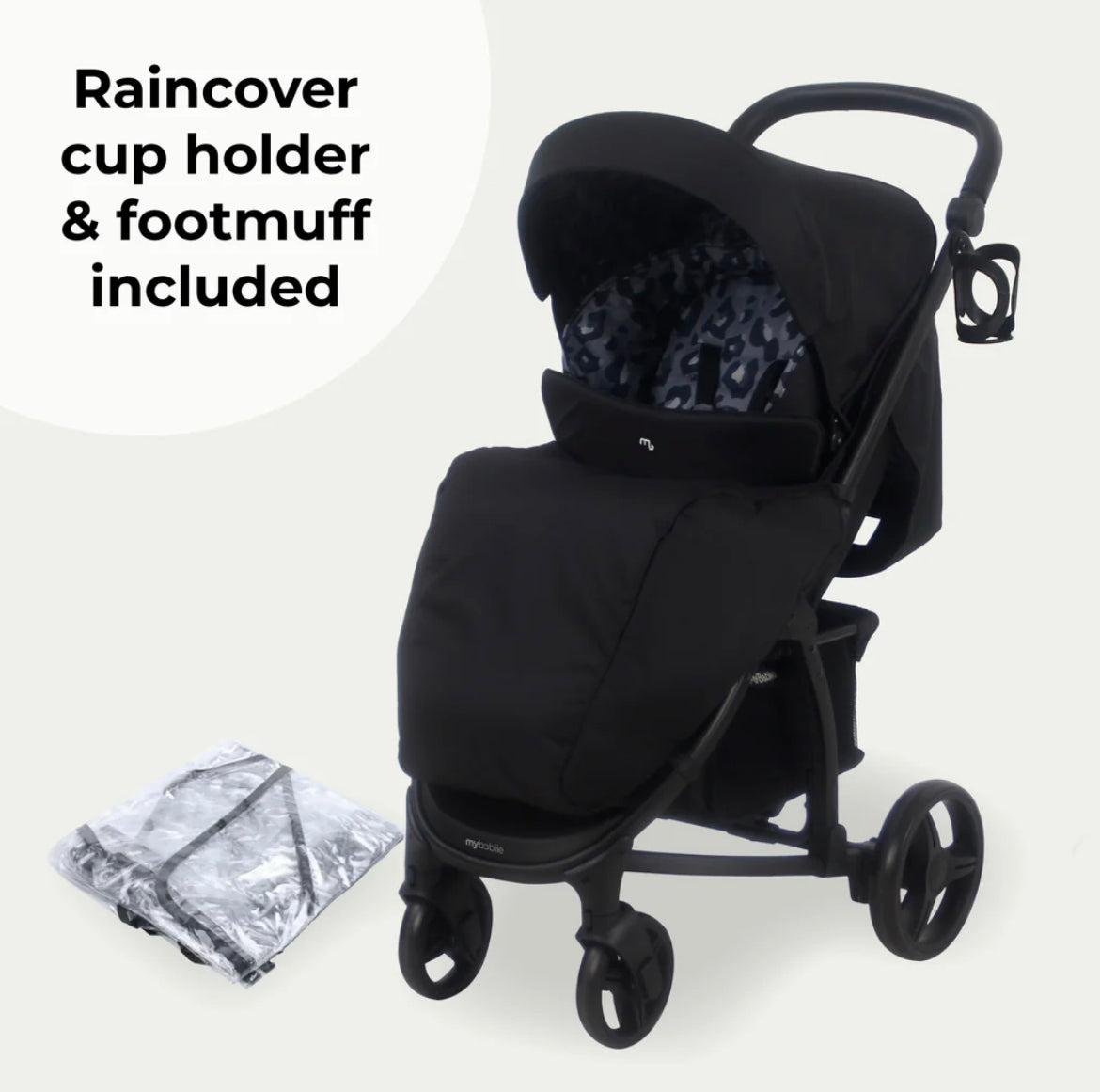 MB200i Dani Dyer Black Leopard iSize Travel System