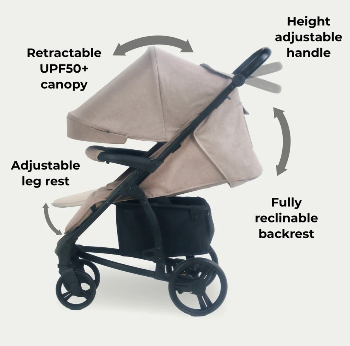MB200i 3-in-1 Travel System with i-Size Car Seat - Mink