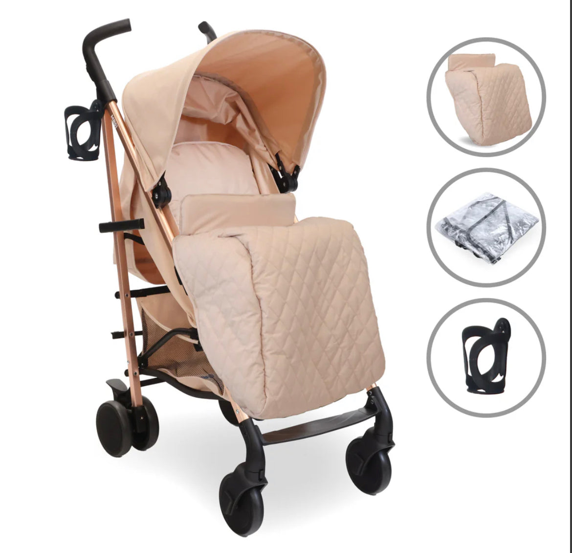 MB51 Billie Faiers Blush Pink Lightweight Stroller