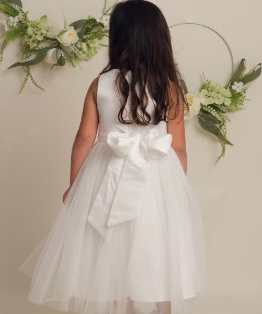 “Hilary” Dress in Champagne or Ivory
