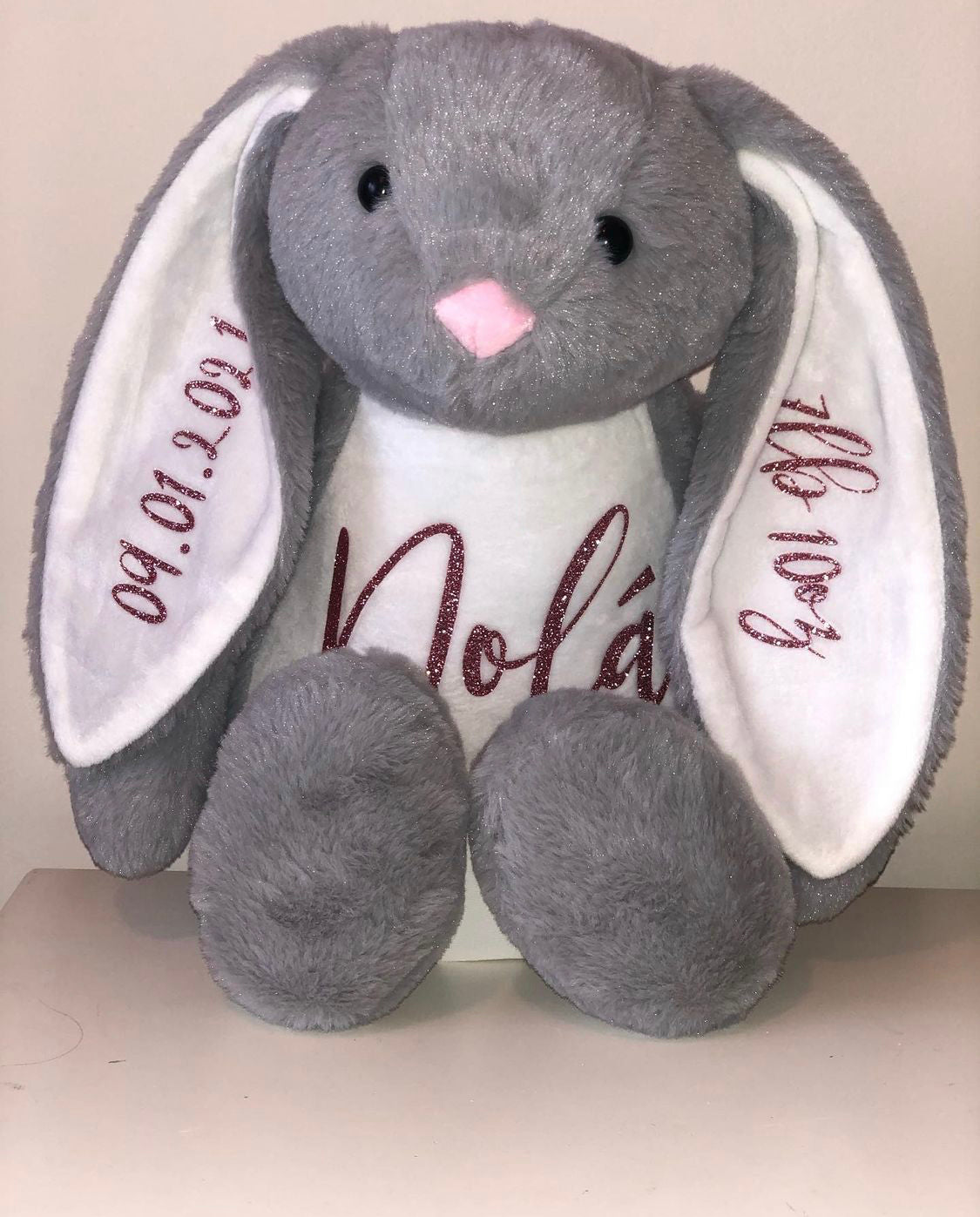 Large Grey Keepsake Bunny