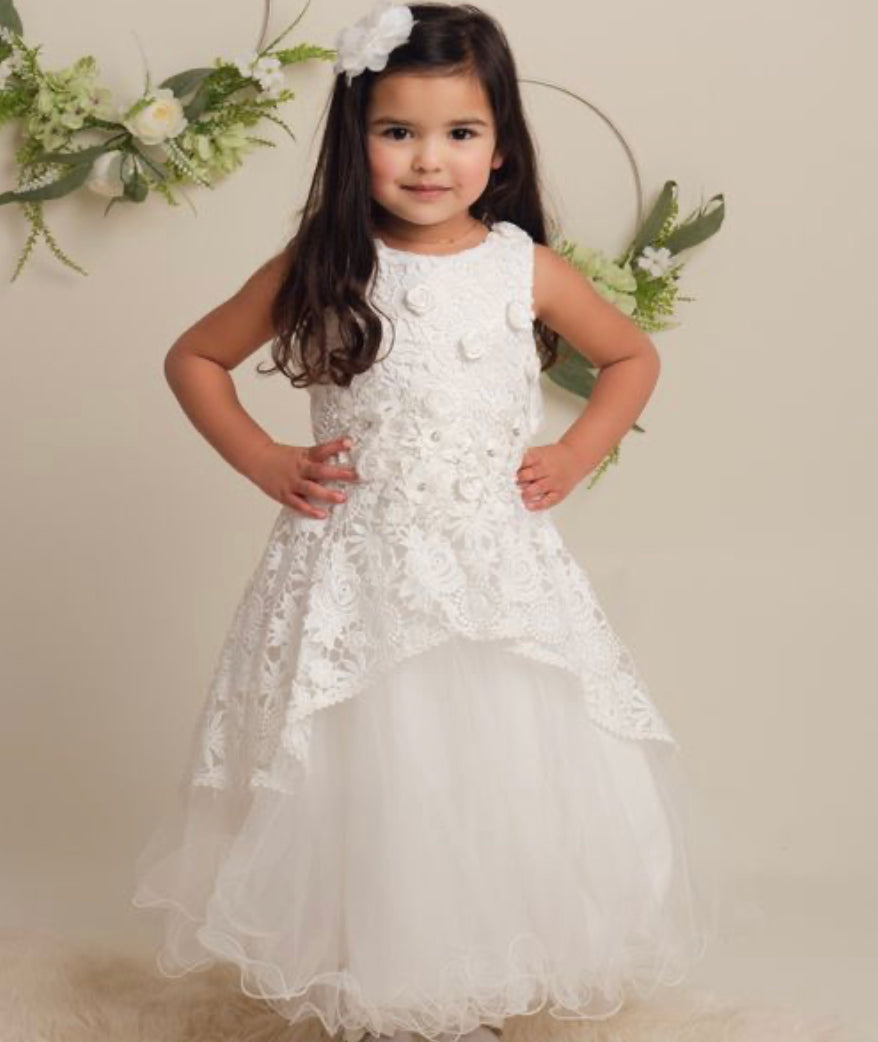 “Ruby” Ivory Dress