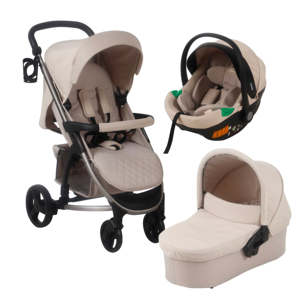 MB200i Billie Faiers Oatmeal iSize Travel System