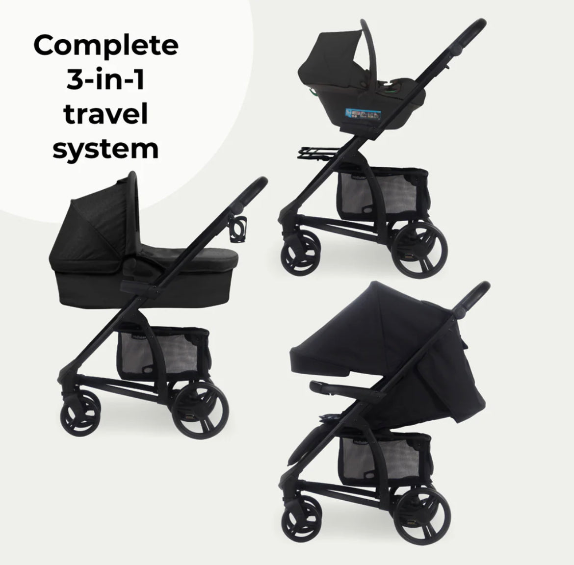 MB200i Dani Dyer Black Leopard iSize Travel System
