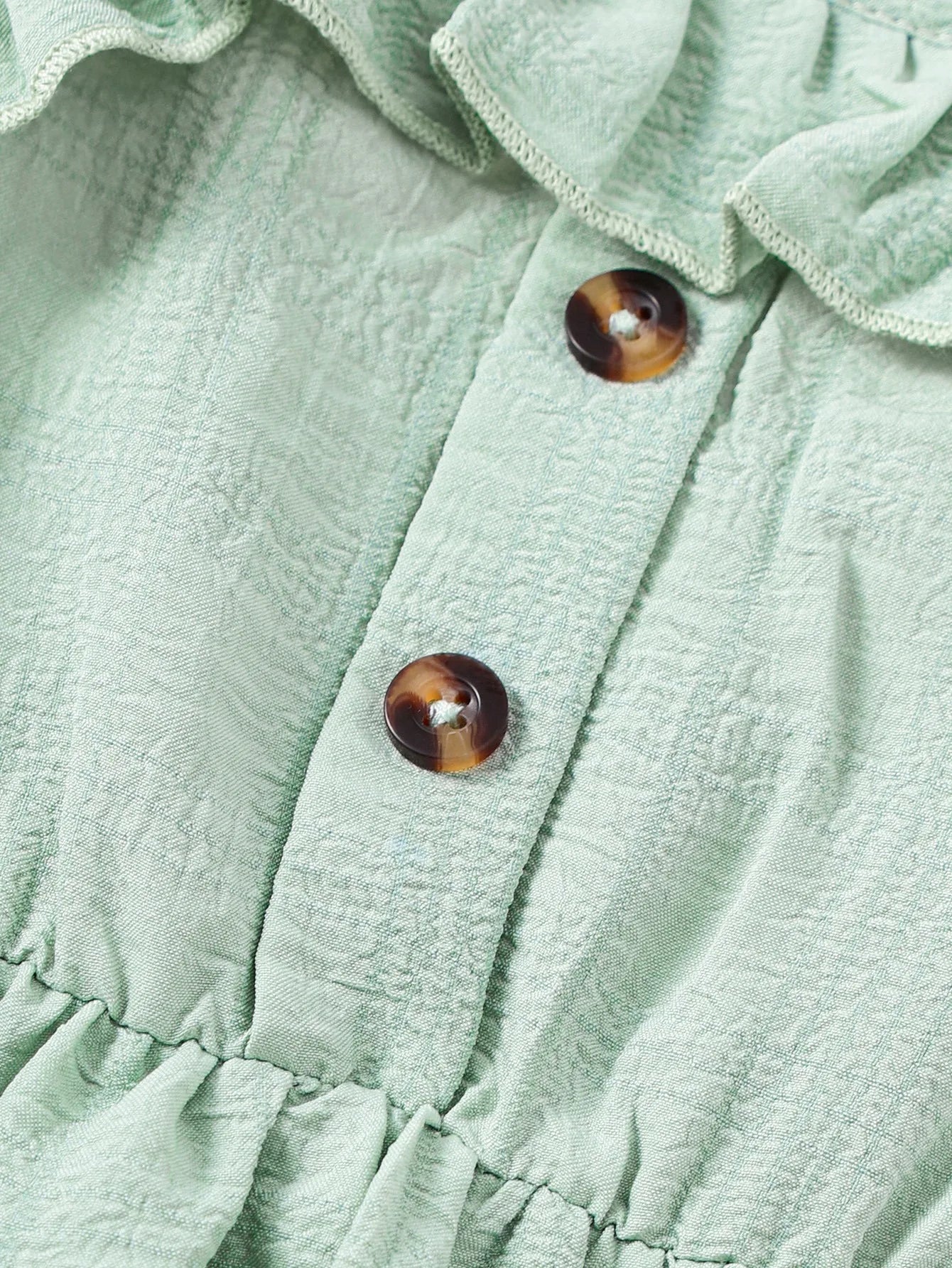 Sage Green Ruffle Sling Dress