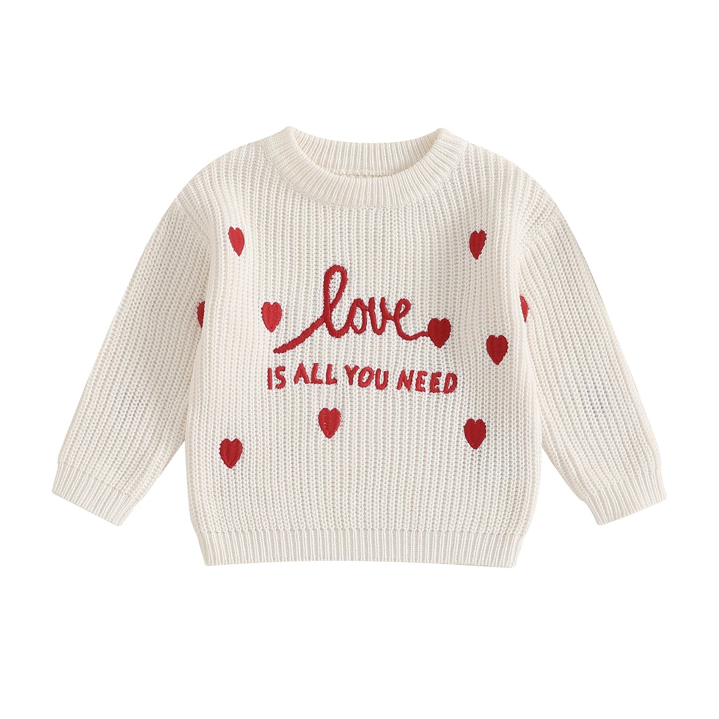 Love Is All You Need Knitted Sweatshirt