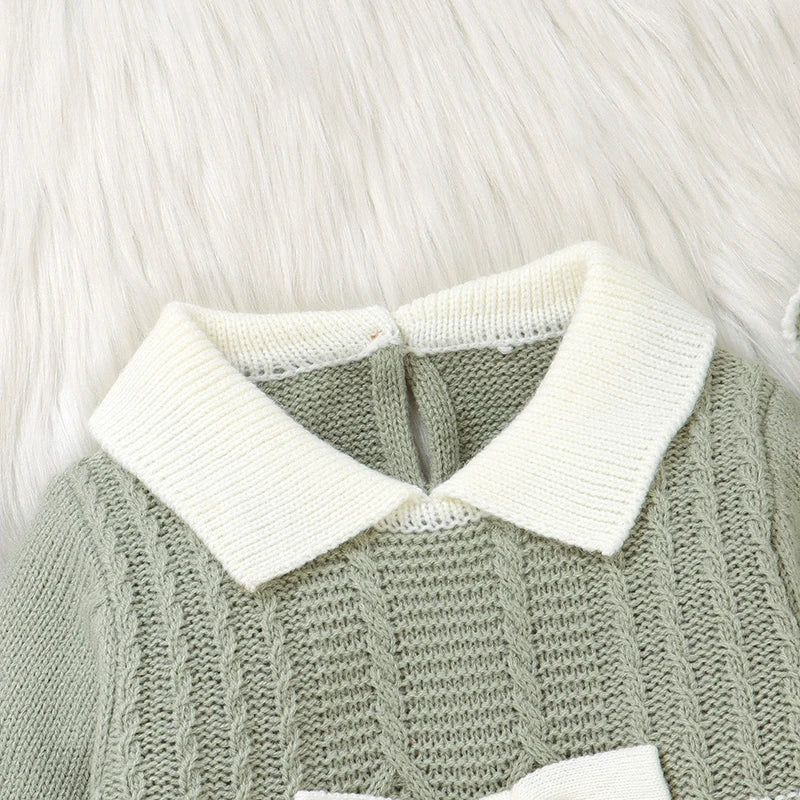 Knitted All in One With Matching Bonnet - 3 Colours Available