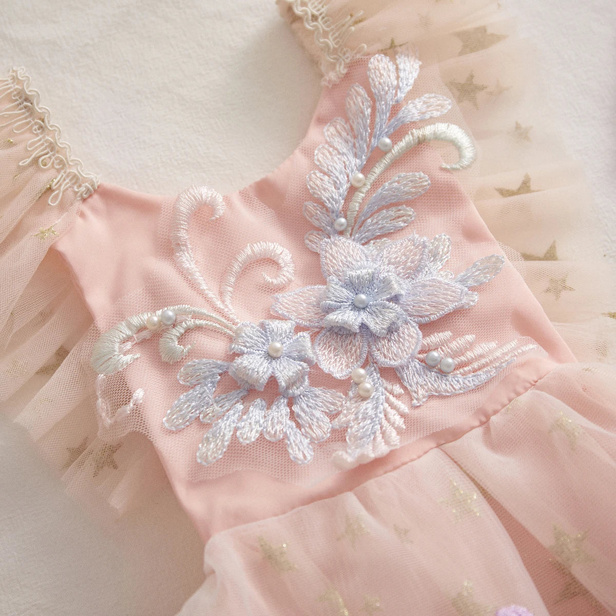 Princess Lace Floral Romper & Headband