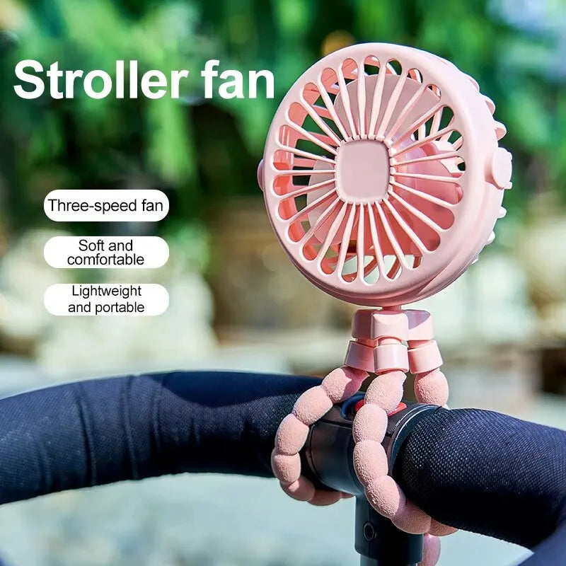 Mini Handheld Stroller Fan