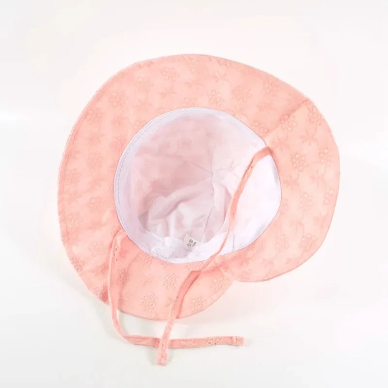 Girls Lace Bow Fisherman Hat