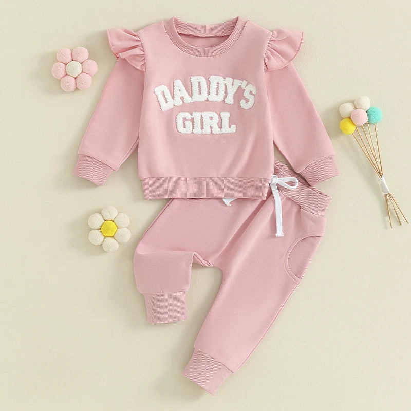 Daddys Girl Long Sleeve Crewneck Sweatshirt & Pants