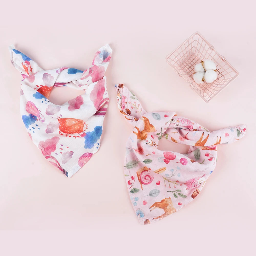 Muslin Cloths Pack of 5 - More Styles Available