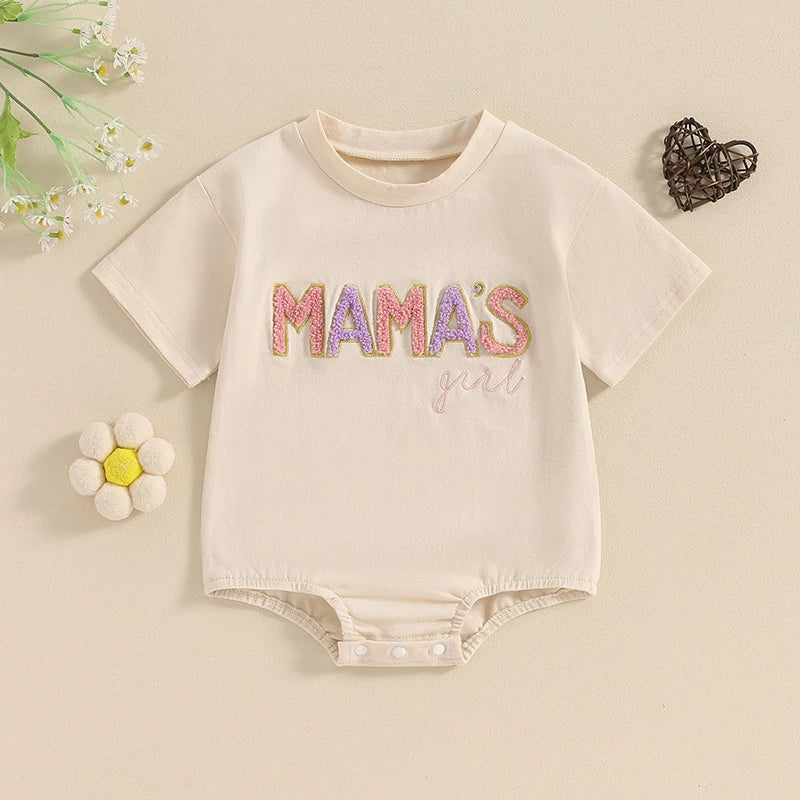 Mamas Girl Romper Short Sleeve Romper