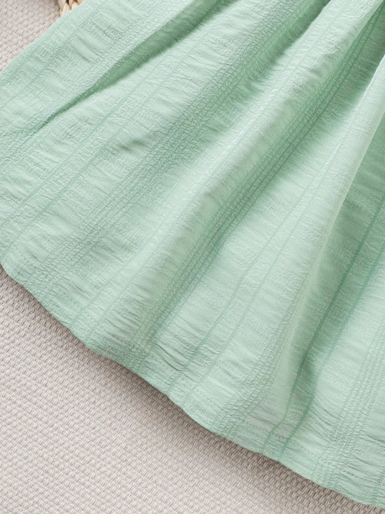 Sage Green Ruffle Sling Dress